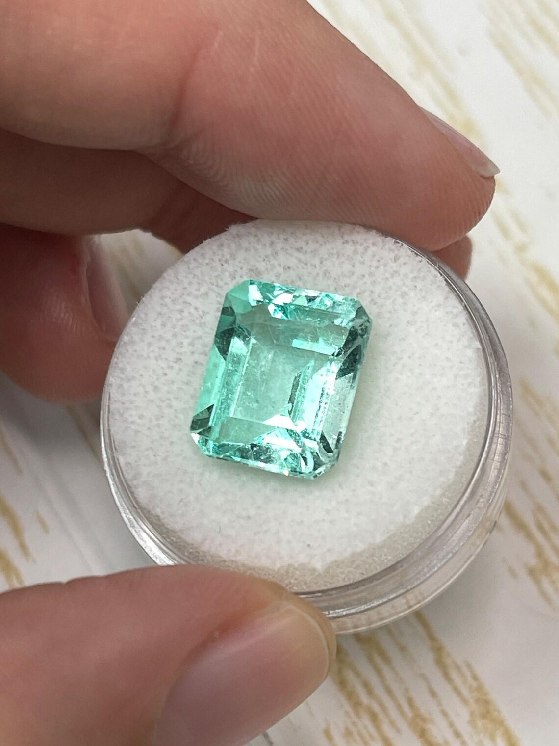 10,26ct VS Smeraldo colombiano Jyotish: 13x11 Taglio Smeraldo Verde per l'Astrologia In condizioni Nuovo in vendita a Jupiter, FL