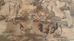 1028 - Antique French Jaquar Aubusson Style Tapestry