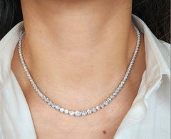10.28 ct Riviera Graduated Diamond Necklace