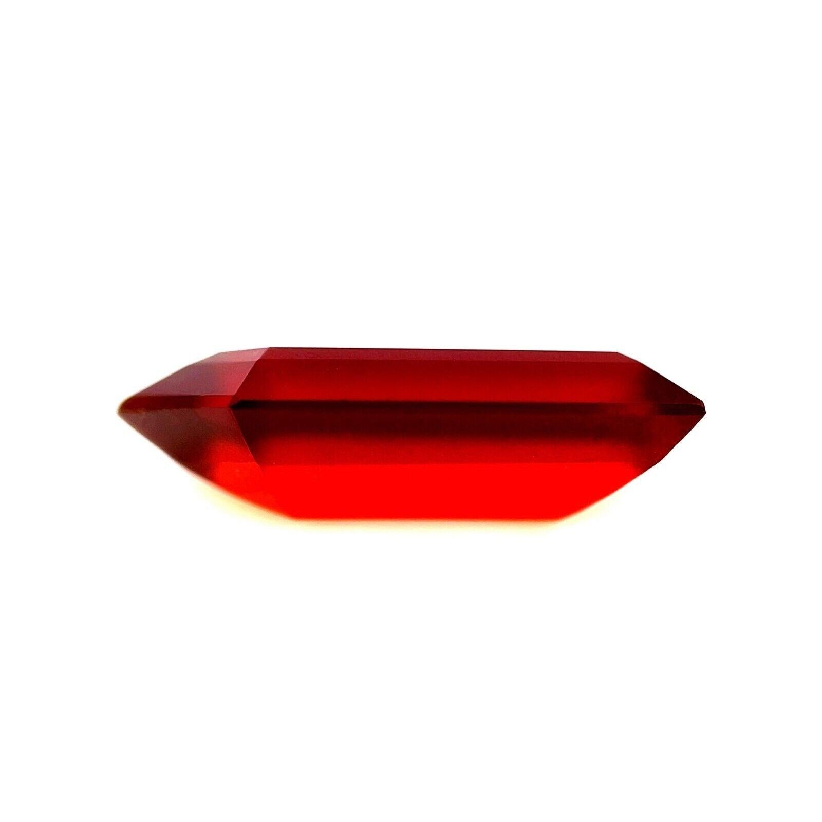10,28ct Granate natural rojo anaranjado vivo de hessonita talla fantasía gema grande 20x9,3mm en Nuevo estado para la venta en Birmingham, GB