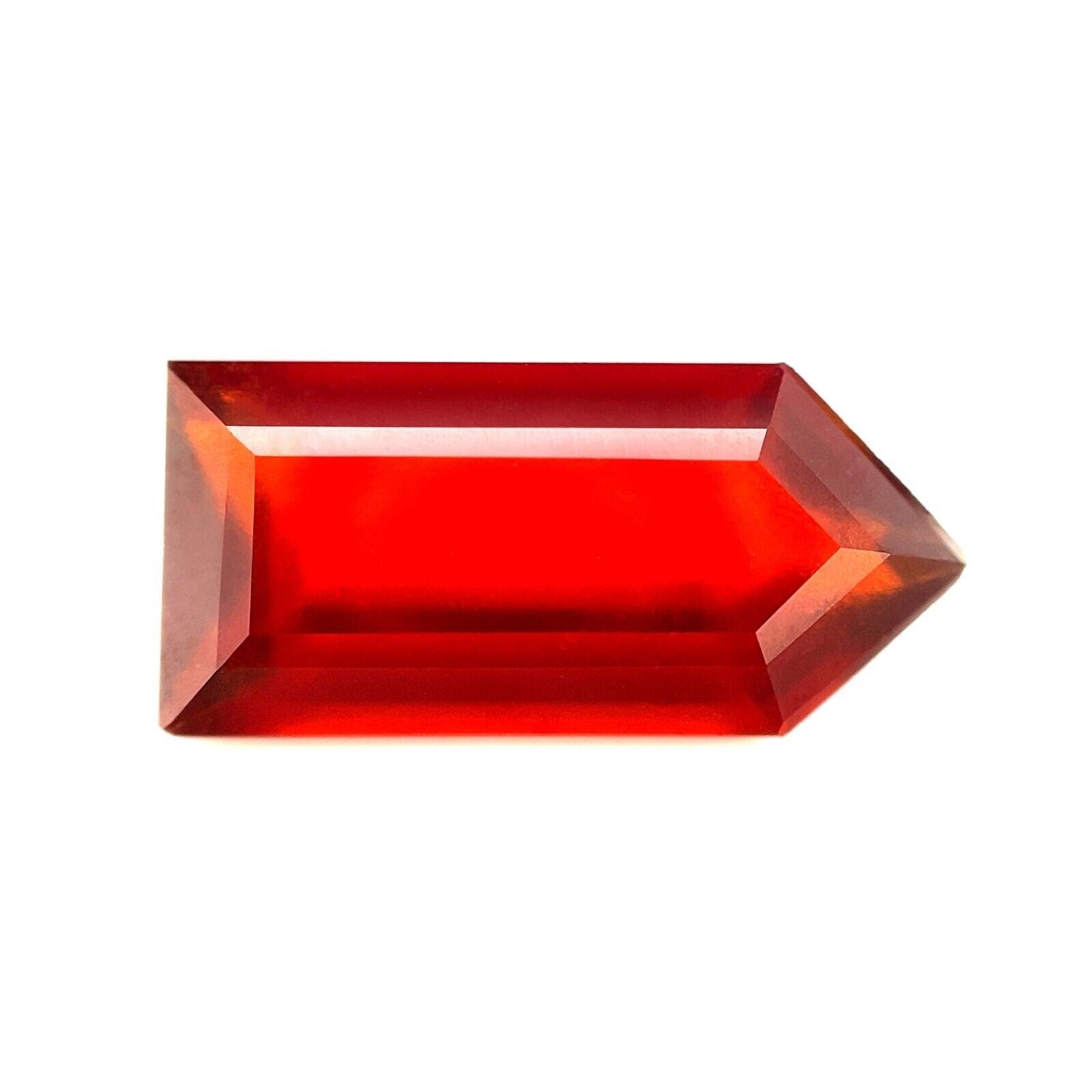 10,28ct Granate natural rojo anaranjado vivo de hessonita talla fantasía gema grande 20x9,3mm en venta