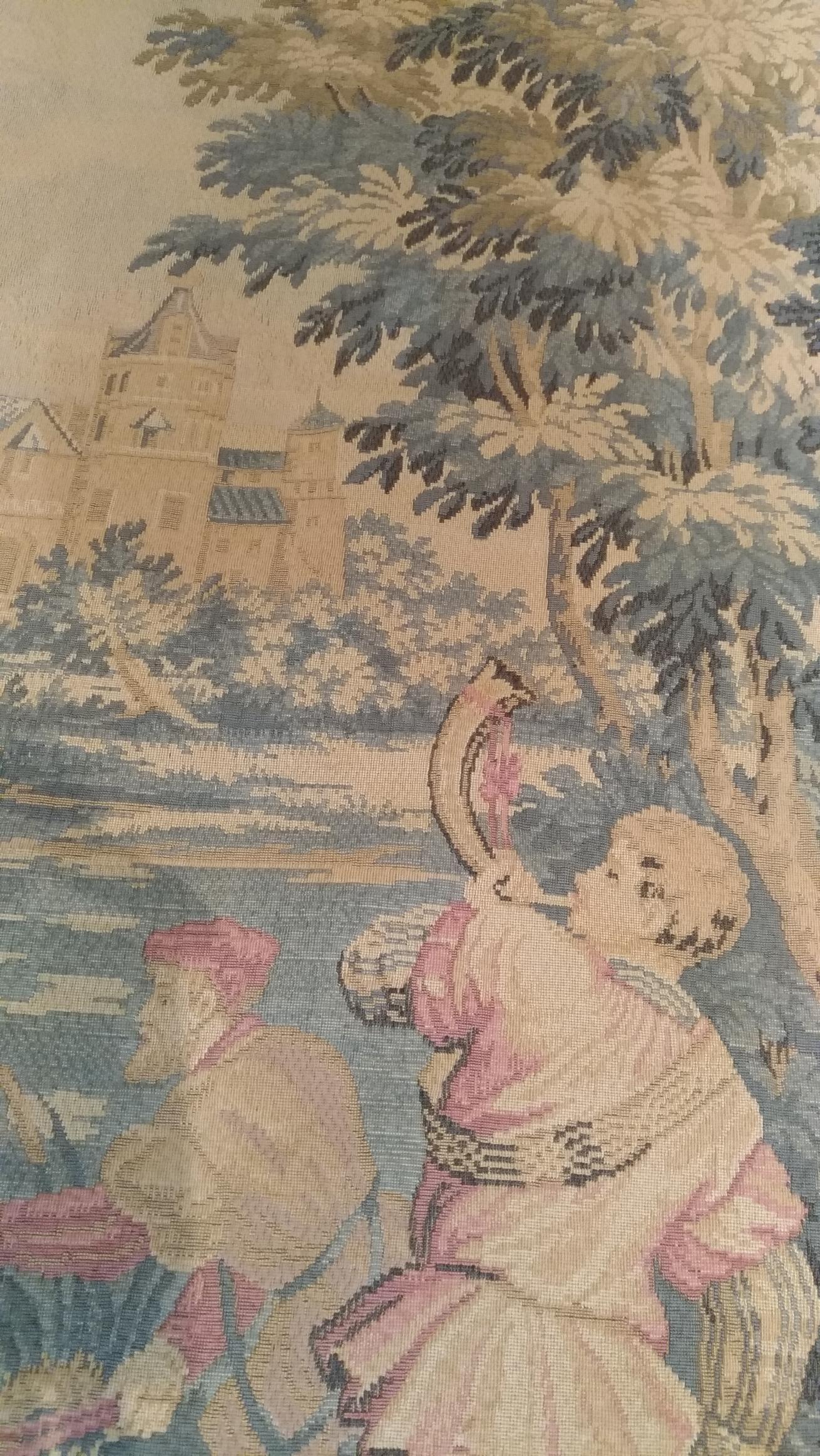 1029 - Beautiful Vintage French Jaquar Tapestry In Excellent Condition For Sale In Paris, FR