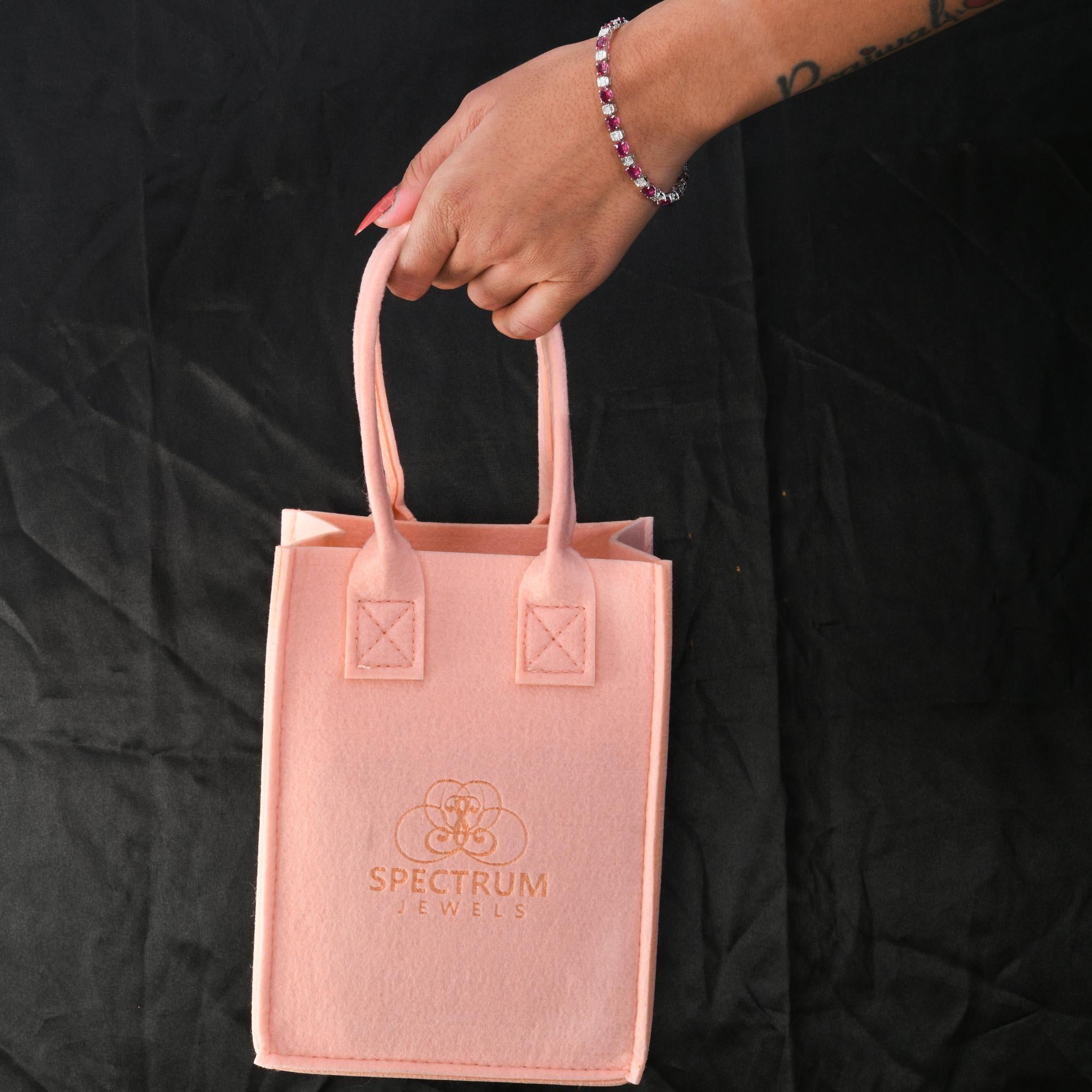 Donna 10,29 TCW Oval Ruby Gemstone Diamond Tennis Anniversary Bracelet 14k White Gold in vendita