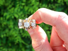 1.02 Carat Diamond and 18k Rose Gold Cocktail Ring