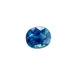 1.02ct Fine Green Blue Sapphire GRA Certified Oval Cut Rare Loose Gem