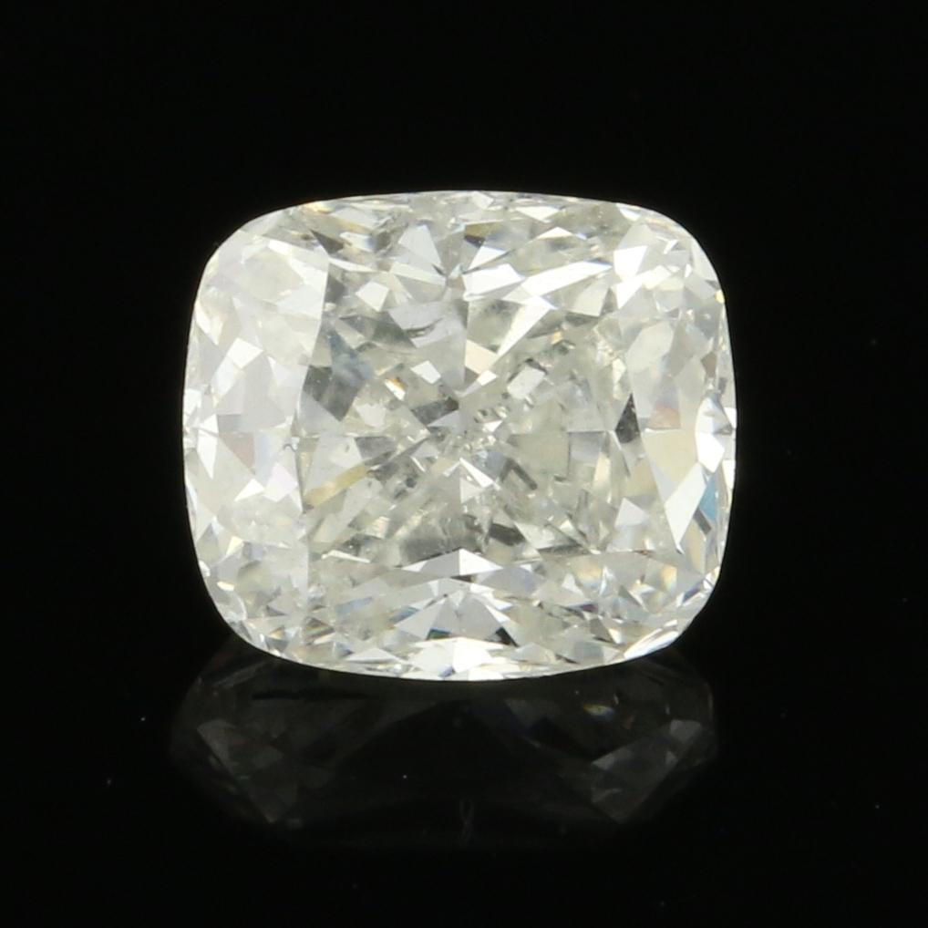 Shape/Cut: Cushion 
Clarity: I1 
Color: I 
Dimensions (mm): 6.13 x 5.43 x 3.71 mm 
Weight: 1.02ct 

GIA Report Number: 2195793315 

Please check out the enlarged pictures.

Thank you for taking the time to read our description. If you have any