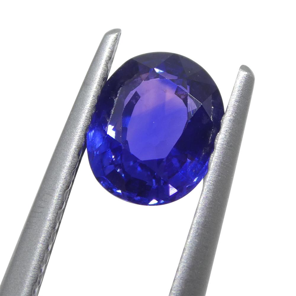 1.02ct Oval Purple Sapphire from Madagascar Unheated For Sale 5