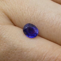 1.02ct Oval Purple Sapphire from Madagascar Unheated