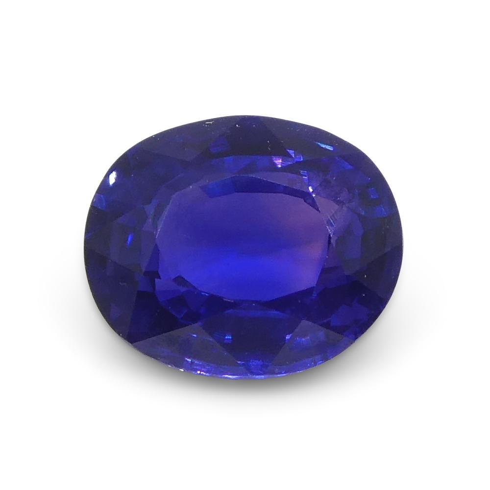 1.02ct Oval Purple Sapphire from Madagascar Unheated In New Condition For Sale In Toronto, Ontario