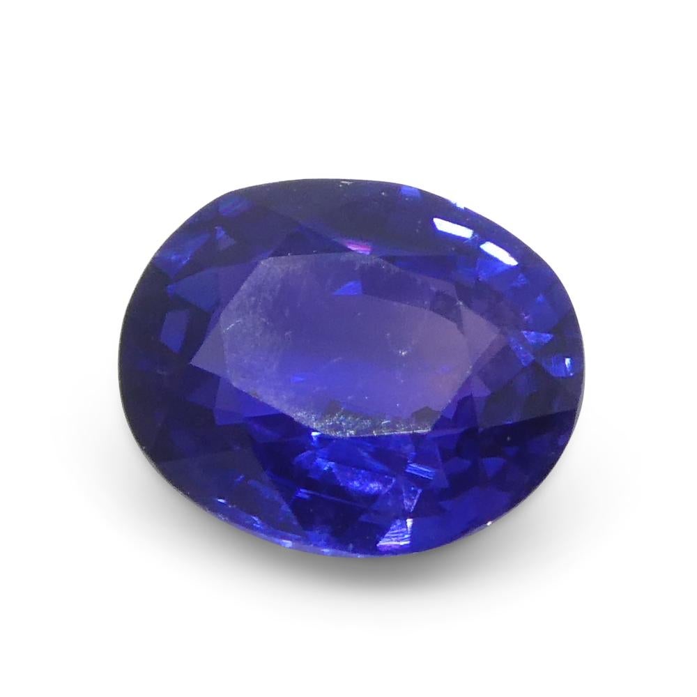 1.02ct Oval Purple Sapphire from Madagascar Unheated For Sale 2