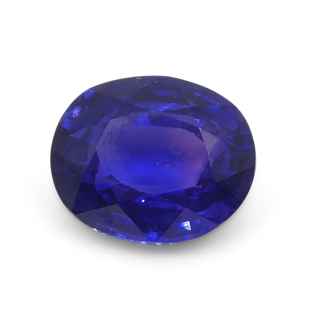 1.02ct Oval Purple Sapphire from Madagascar Unheated For Sale 3