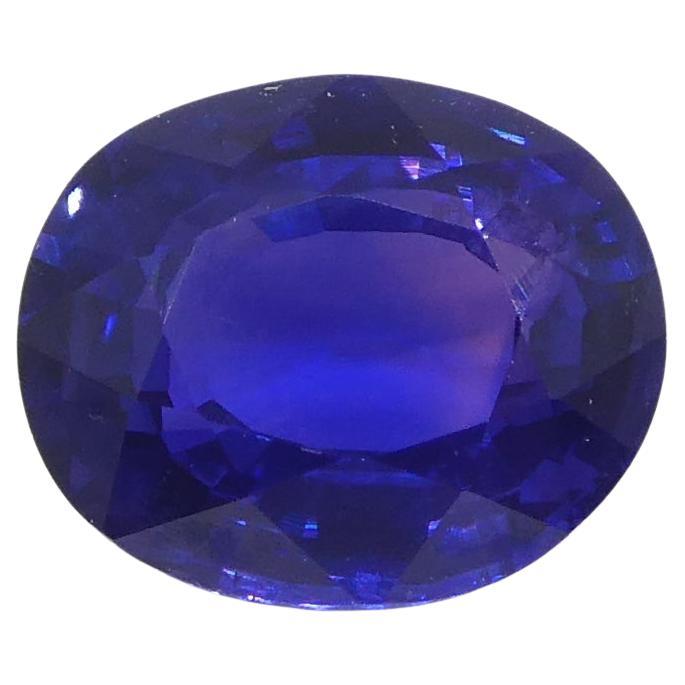1.02ct Oval Purple Sapphire from Madagascar Unheated For Sale