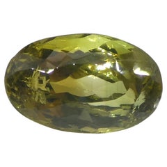 1.02ct Ovaler gelblich grüner bis gelblich brauner Alexandrit aus Sri Lanka