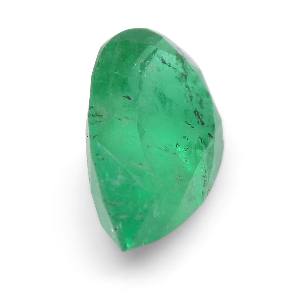 1.02ct Pear Green Emerald from Colombia For Sale 11