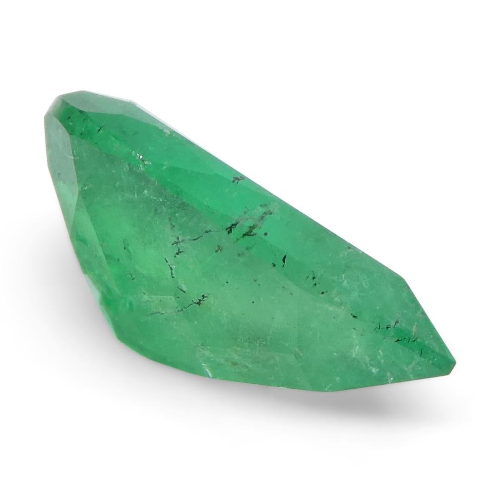 1.02ct Pear Green Emerald from Colombia For Sale 12