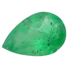 1.02ct Pear Green Emerald from Colombia