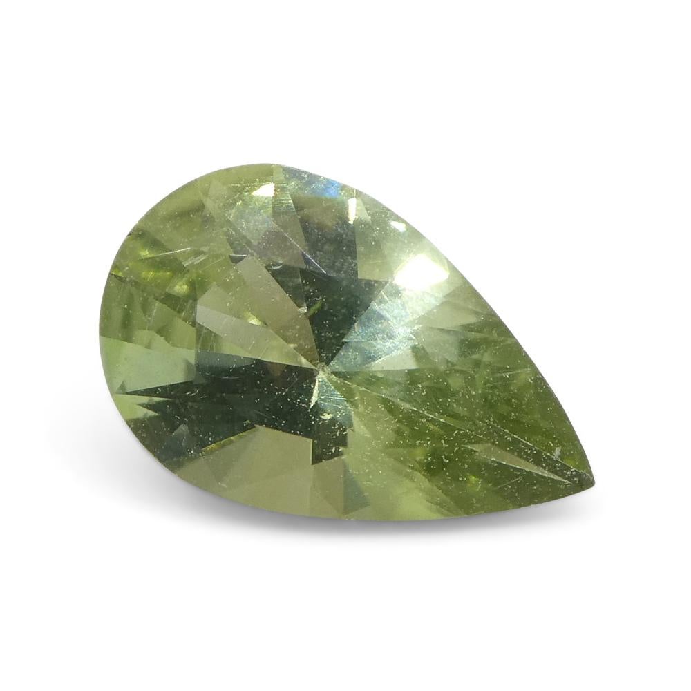 1.02ct Pear Green Tourmaline from Brazil For Sale 5