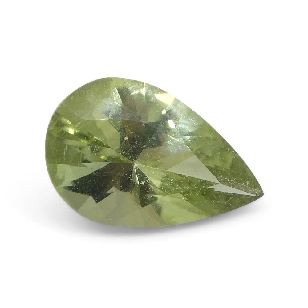 1.02ct Pear Green Tourmaline from Brazil For Sale 6