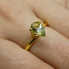 1.02ct Pear Green Tourmaline