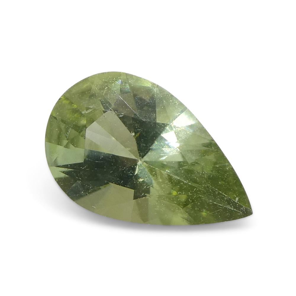 1.02ct Pear Green Tourmaline from Brazil For Sale 4