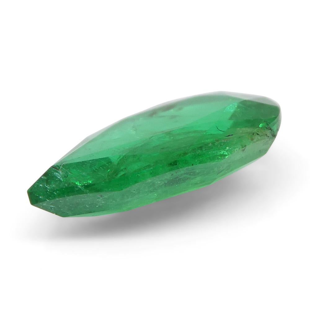 1.02ct Pear Shape Green Emerald from Zambia For Sale 10