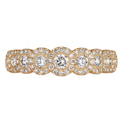 1.02ct Round Brilliant Cut Diamond Ring in 18k Champagne Yellow Gold