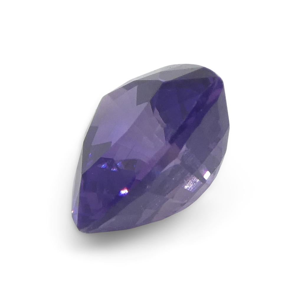 1.02ct Trillion Purple Sapphire from Madagascar Unheated For Sale 5