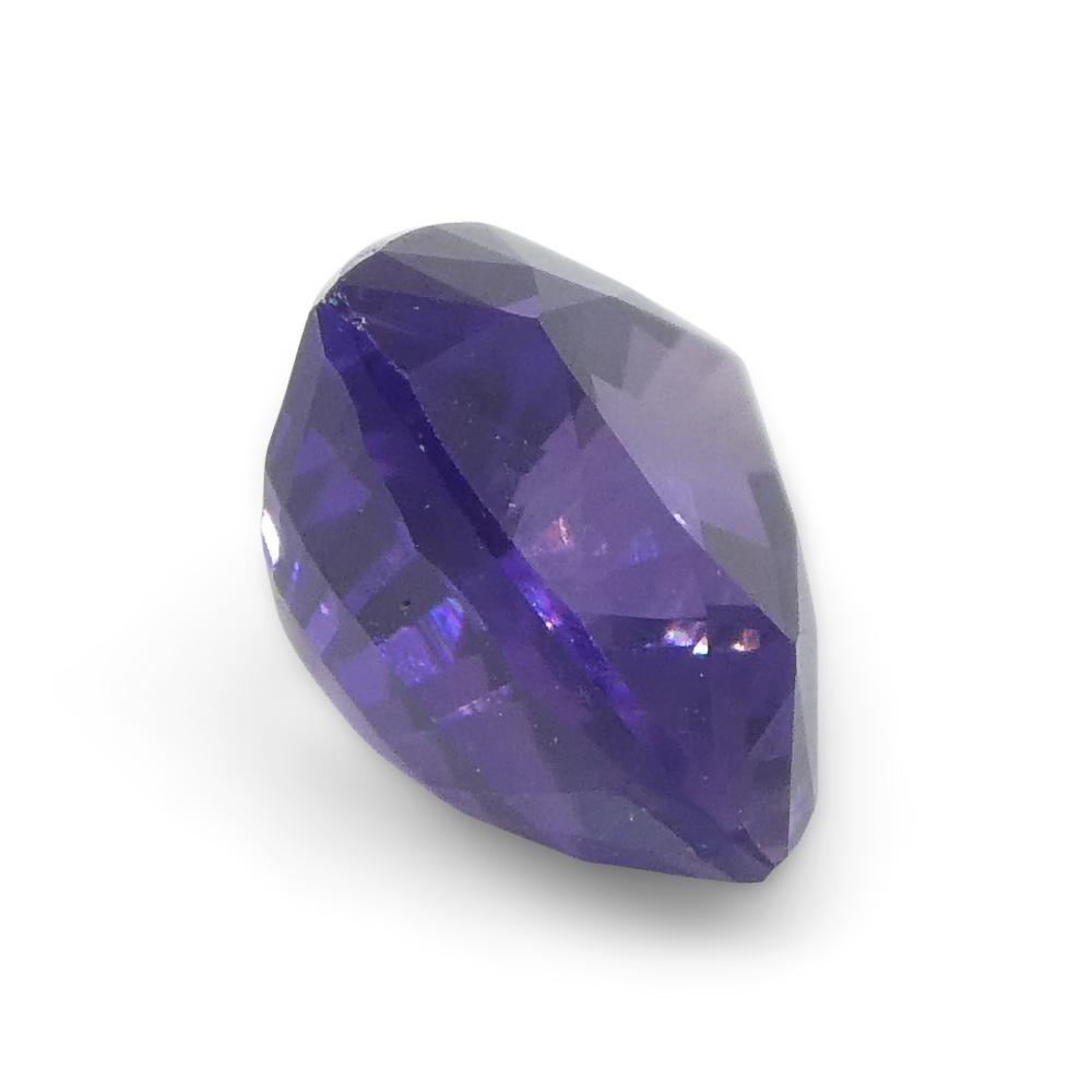 1.02ct Trillion Purple Sapphire from Madagascar Unheated For Sale 3