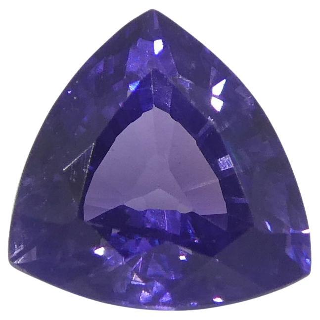 1.02ct Trillion Purple Sapphire from Madagascar Unheated For Sale