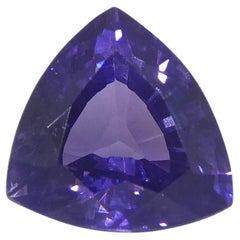 Saphir violet trillion non chauffé de Madagascar de 1.02 carat