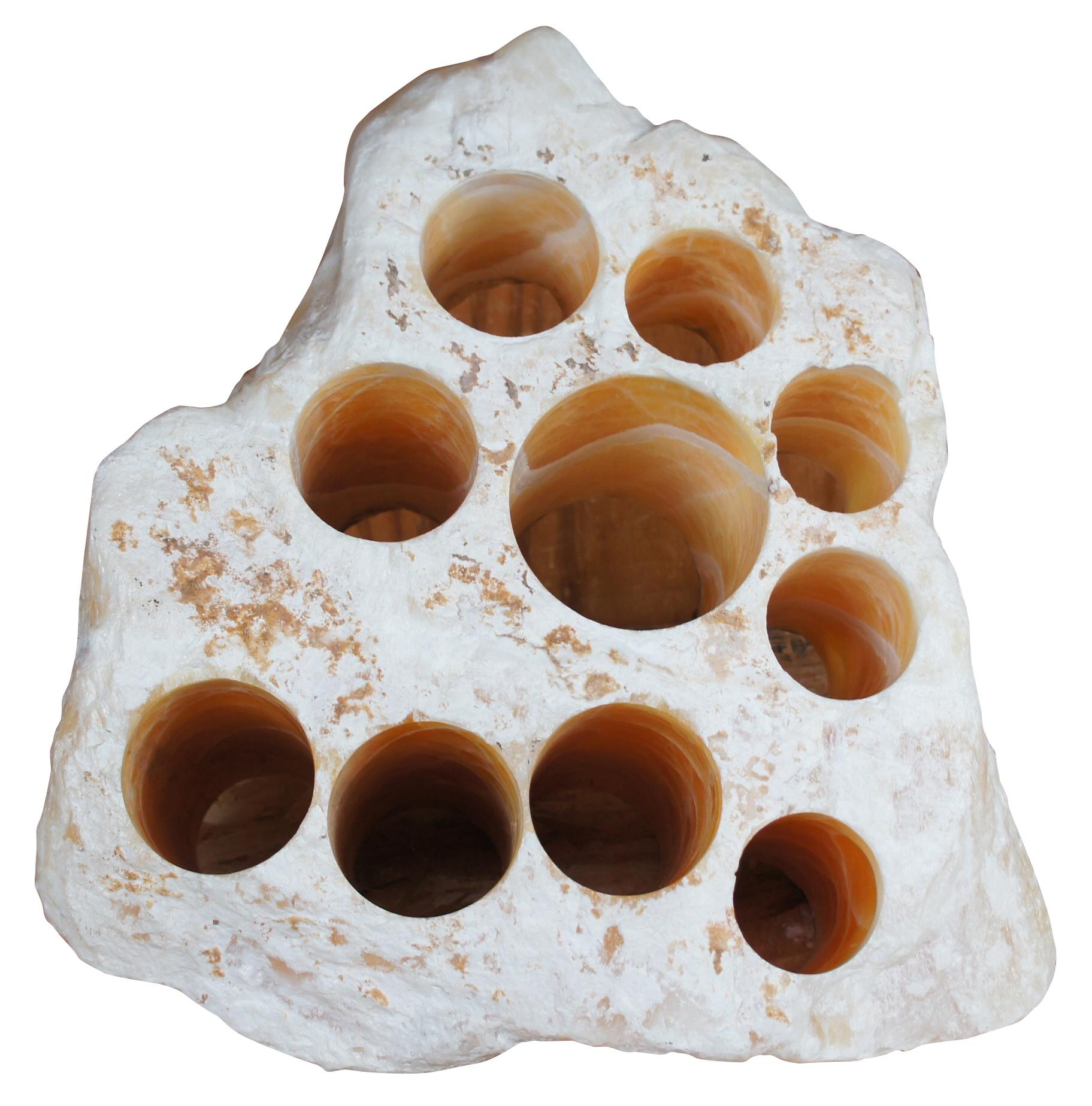 honeycomb crystal rock