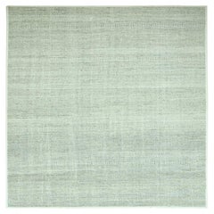 10
2 "x10
2" Grau Distressed und oxidiert Gras Design handgeknüpft Wolle Teppich
