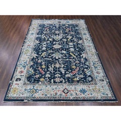 10'2"x13'10" Blue Broken and Erased Heriz All Over Design Hand Knotted Wool Rug
