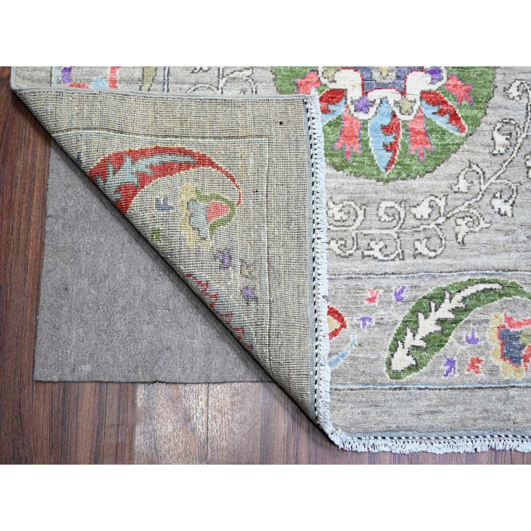 Noué à la main Tapis oriental noué à la main, couleur brun clair Peshawar, 10'2