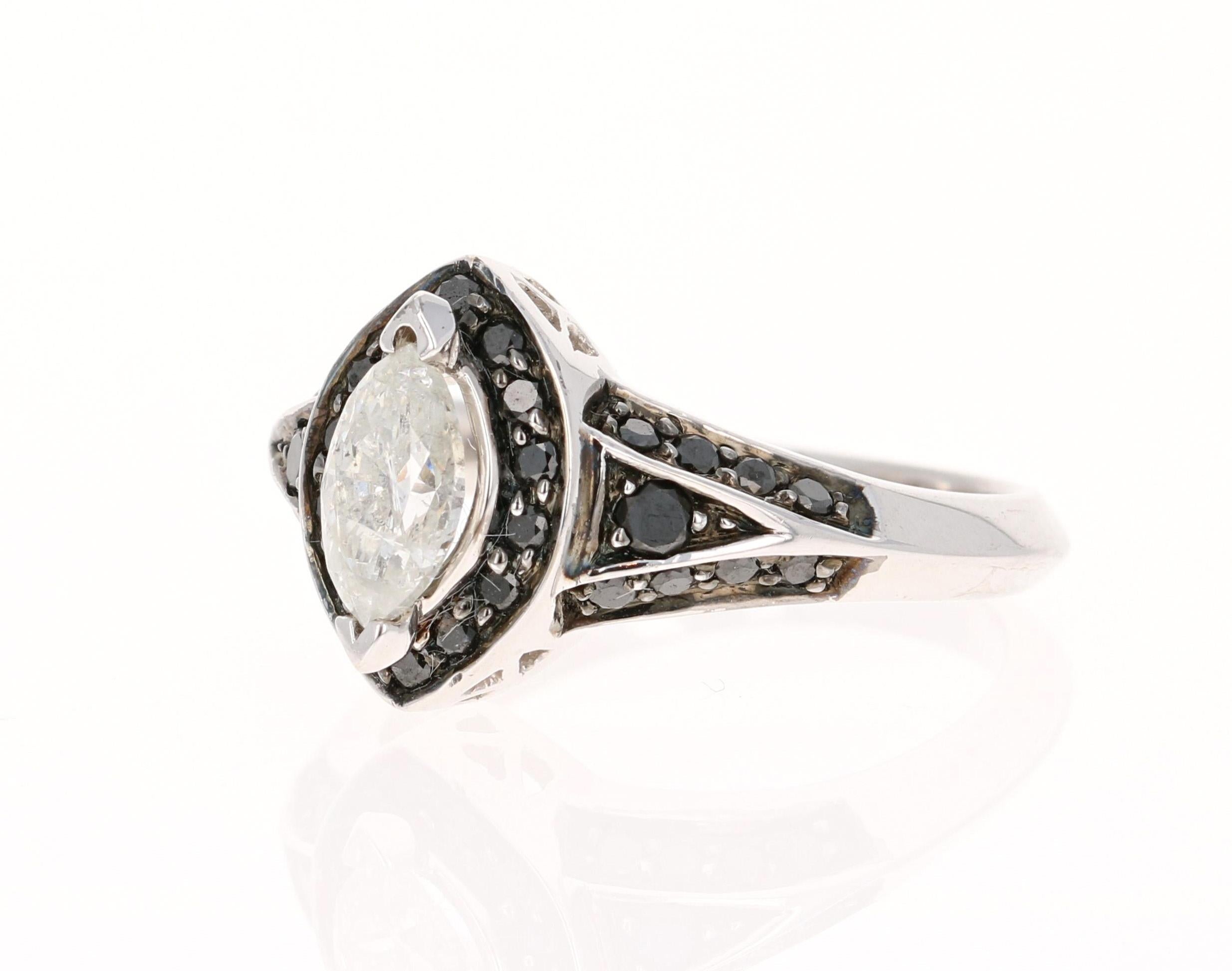 vintage black diamond ring