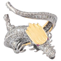 1.03 Carat Diamond Modern Style Cocktail Ring