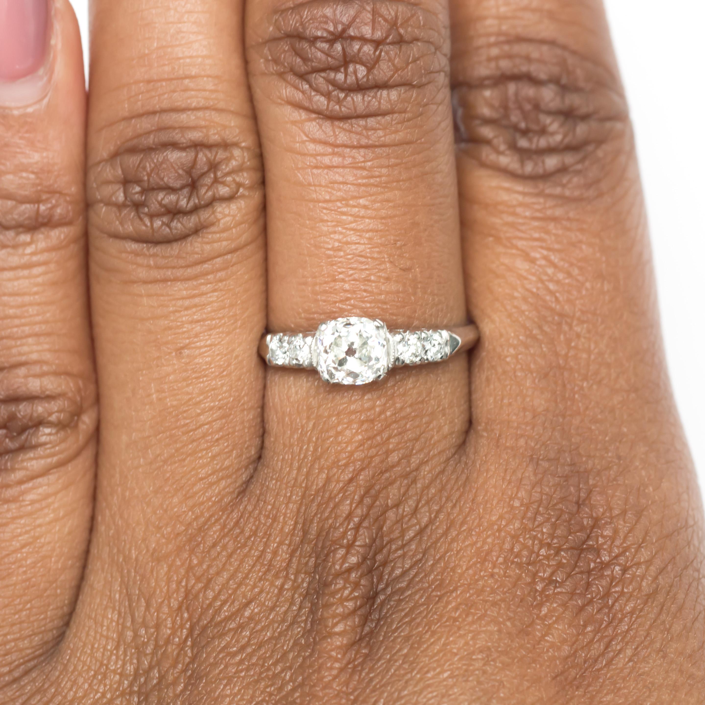 Women's 1.03 Carat Diamond Platinum Engagement Ring For Sale