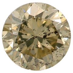 1.03-CARAT, FANCY BROWNISH YELLOW, CUT DIAMOND I1 Reinheit GIA zertifiziert