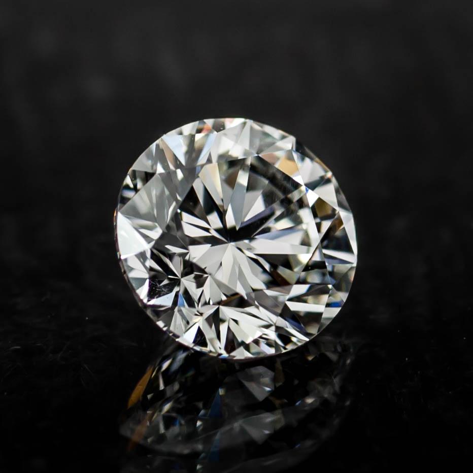 Moderne Diamant taille ronde brillant de 1,03 carat non serti G / SI1 certifié GIA en vente
