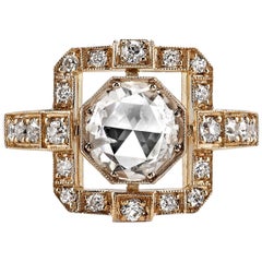 Handcrafted Katie Rose/Old European Cut Diamond Ring by Single Stone