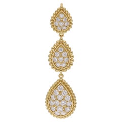 1,03 Karat SI Reinheit HI Farbe Diamant-Tropfen-Anhänger 14 Karat Gelbgold Schmuck