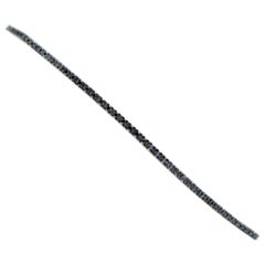 1,03 Karat Schwarze Diamanten, 14 Karat Weißgold-Tennisarmband