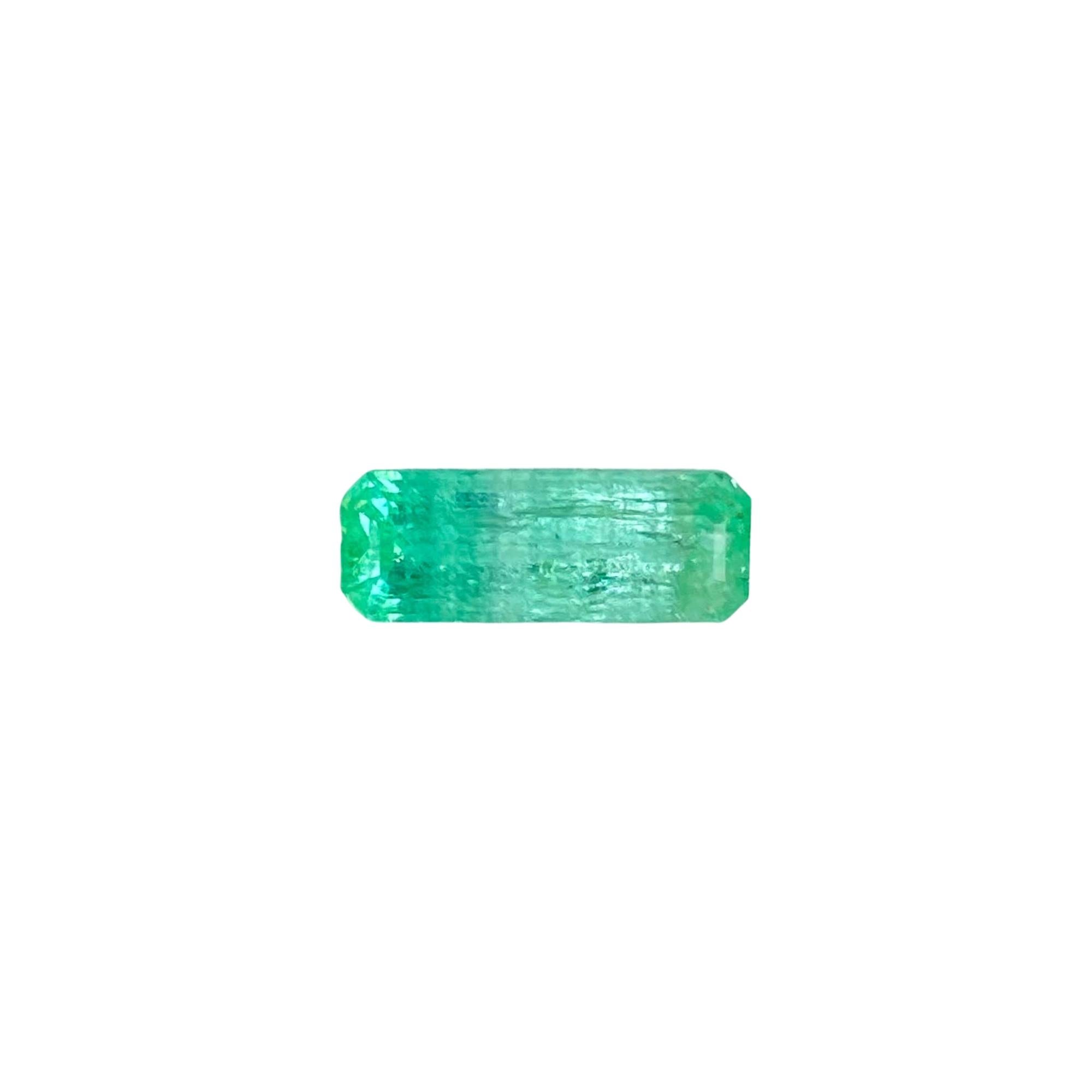 1.03 Karat Smaragdstein Smaragdschliff Natürlicher Edelstein aus Afghanistan 4