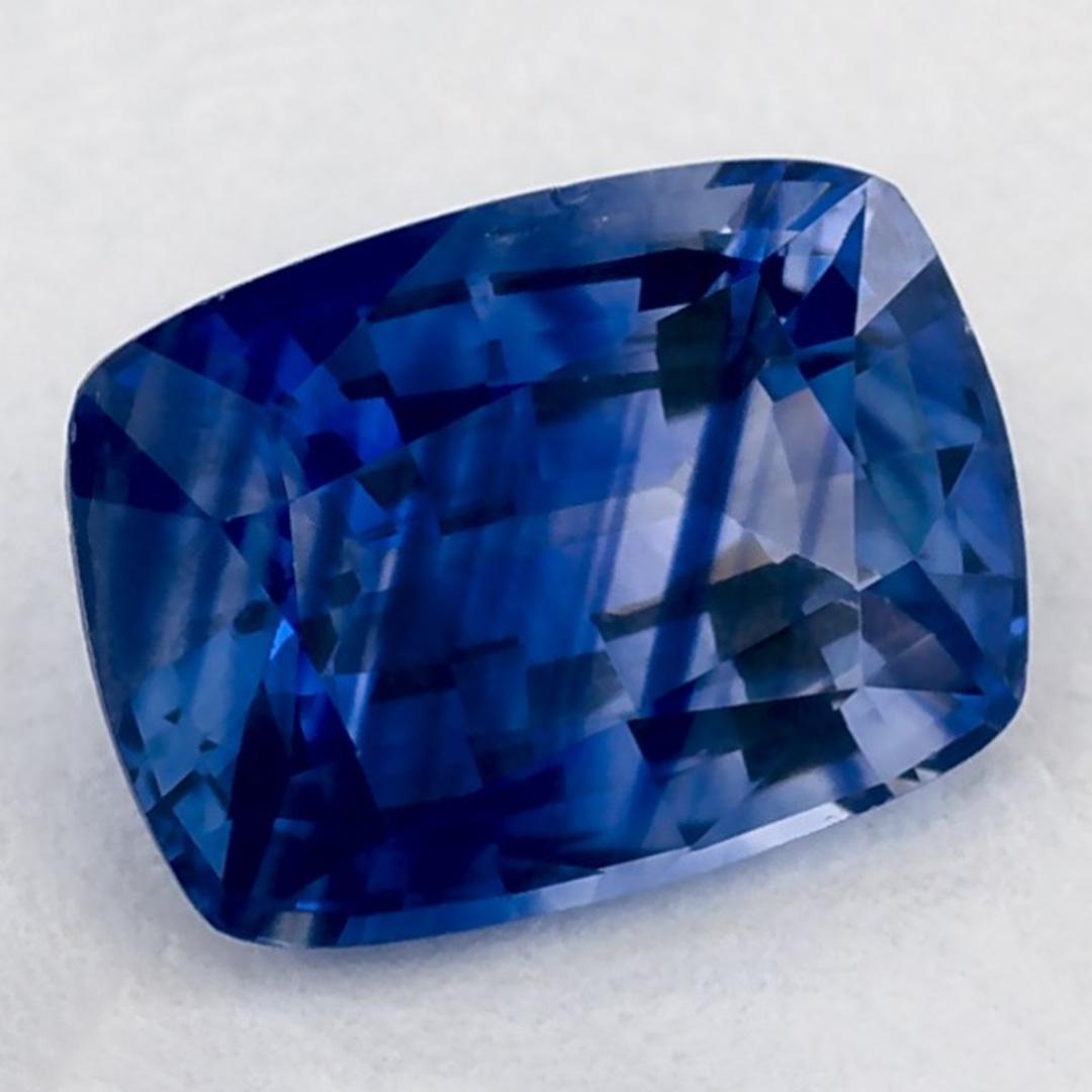 Cushion Cut 1.03 Ct Blue Sapphire Cushion Loose Gemstone For Sale