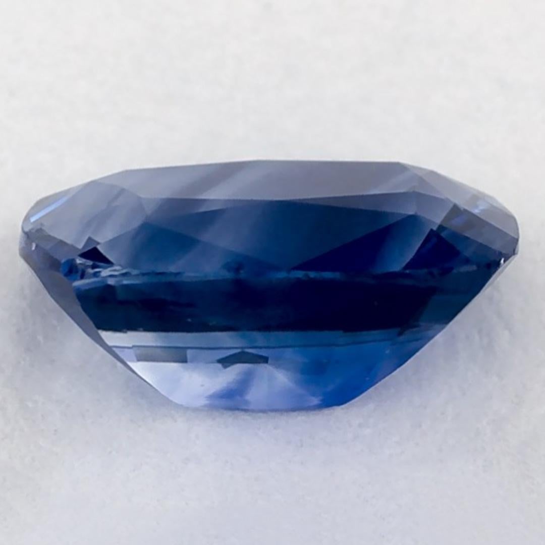 1.03 Ct Blue Sapphire Cushion Loose Gemstone In New Condition For Sale In Fort Lee, NJ