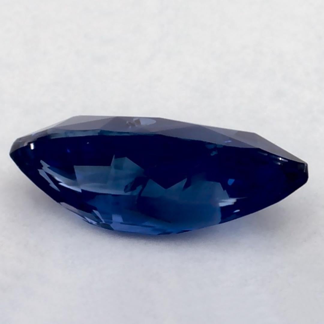 1.03 Ct Blue Sapphire Marquise Loose Gemstone In New Condition For Sale In Fort Lee, NJ