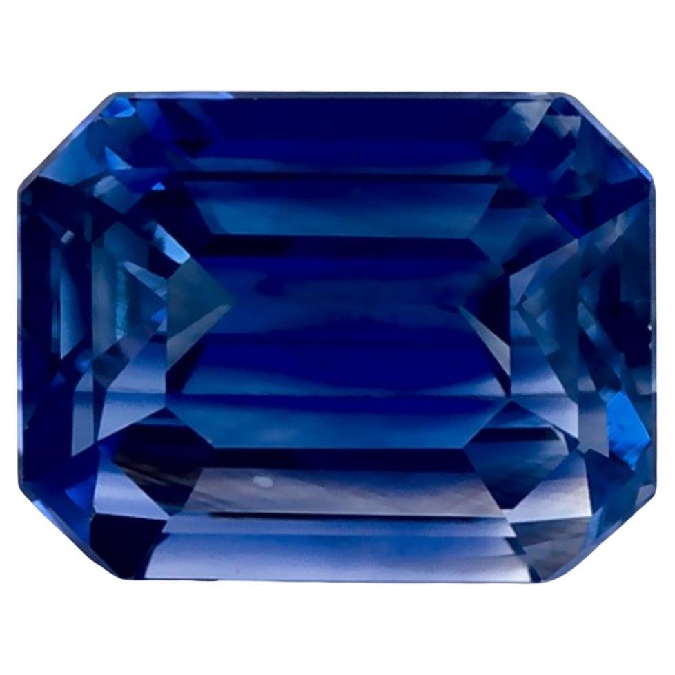 1.03 Ct Blue Sapphire Octagon Cut Loose Gemstone For Sale