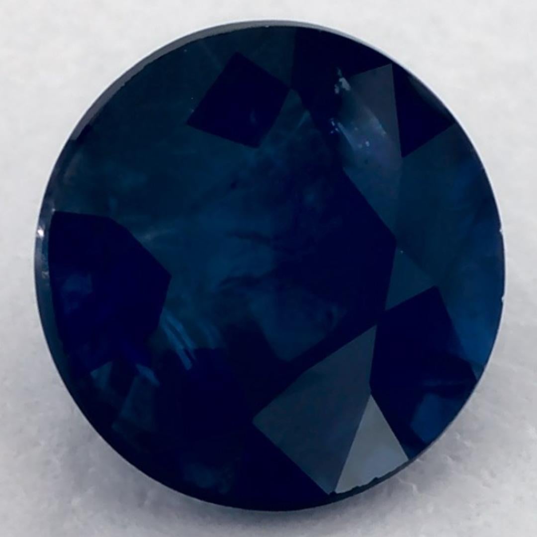 1.03 ct Zafiro Azul Redondo Gema Suelta en Nuevo estado para la venta en Fort Lee, NJ