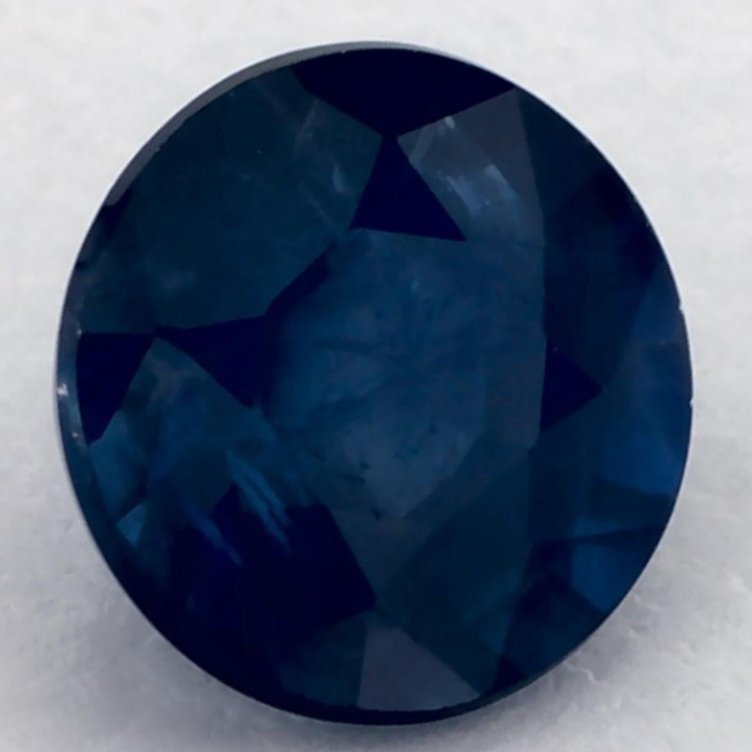 De las mujeres 1.03 ct Zafiro Azul Redondo Gema Suelta en venta