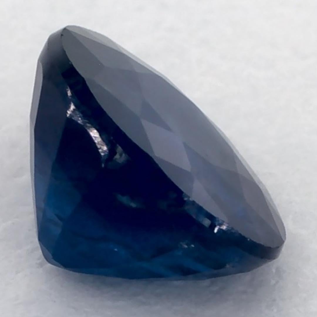 1.03 ct Zafiro Azul Redondo Gema Suelta en venta 1